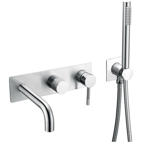 Boheme 464-3-CR Смеситель встроенный + ручной душ + излив Uno Chrome