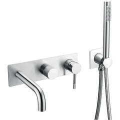 Boheme 464-3-CR Смеситель встроенный + ручной душ + излив Uno Chrome фото
