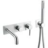 Boheme 464-3-CR Смеситель встроенный + ручной душ + излив Uno Chrome