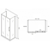 Abber Schwarzer Diamant AG30170MH-S85M-S85M Душевой уголок, 170x85x195