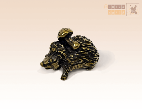 фигурка Ежик с грибом малый