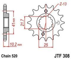 Звезда ведущая JTF308 14RB