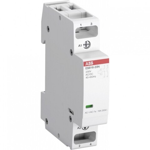 Контактор ABB ESB16-20N-06 модульный (16А АС-1 2НО) катушка 230В AC/DC 1SBE111111R0620