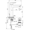 Смеситель для раковины с высоким изливом и донным клапаном Ideal Standard Tesi A6563AA