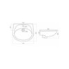 Santek Бриз 1WH110460 Раковина подвесная 55х45,5 см