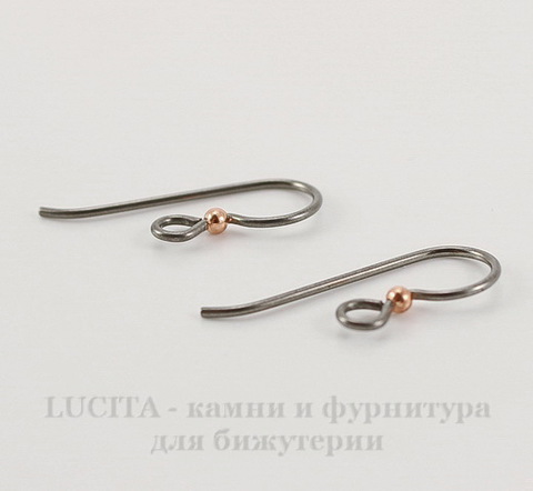 Швензы-крючки TierraCast с шариком 2 мм, 23х8 мм (цвет-античное серебро), пара