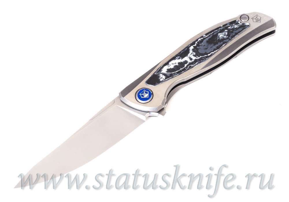 Нож Широгоров Флиппер F95NL 3M M390 CF WHITE STORM MRBS