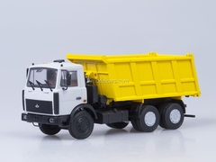 MAZ-5516 tipper gray-yellow AutoHistory 1:43