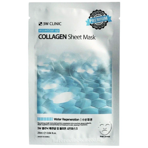 Тканевая маска для лица 3W Clinic Essential Up Collagen Mask Sheet, 25 гр
