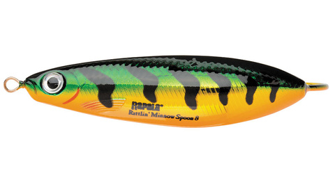 Незацепляйка RAPALA Rattlin' Minnow Spoon 8 см, цвет FLP