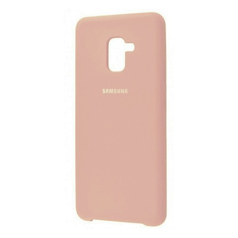 Силиконовый чехол Silicone Cover для Samsung Galaxy A5 (2018) (Бежевый)