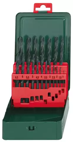Набор из сверл по металлу 19 шт. (1-10мм) Metabo 627151000