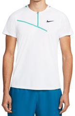 Поло теннисное Nike Spring Slam Ultimate Zip Polo M - white/black