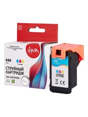 Струйный картридж Sakura 8285B001 (446 Color) для Canon PIXMA MG2440, 2540, 2940, iP2840, водорастворимый тип чернил, триколор, 8 мл., 180 к.