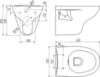 AlcaPlast WC RIMFLOW Подвесной безободковый унитаз