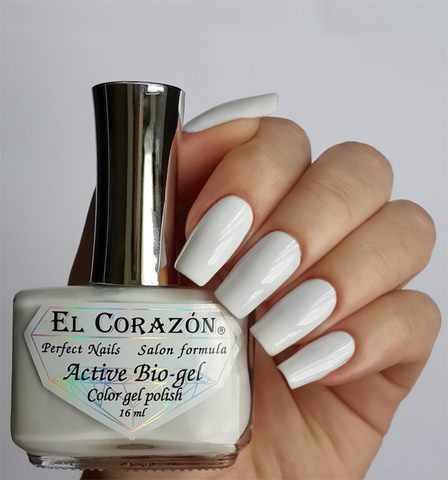 El Corazon 423/ 290 active Bio-gel  Cream чисто-белый