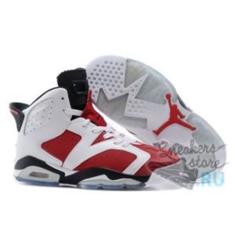 Air Jordan 6 Retro Men "Carmine" (White/Red/Black)