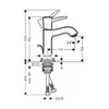 Смеситель для раковины однорычажный с донным клапаном Hansgrohe Metropol 31300000