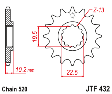 Звезда ведущая JTF432 11