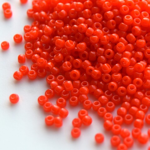 Бисер Тохо круглый 11/0 0050 оранжево-красный/Toho round