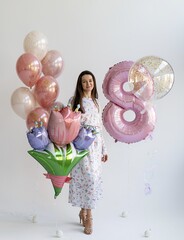 Сет гелиевых шаров Букет для нее!