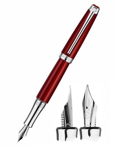 Ручка перьевая Caran d’Ache Leman Rouge Carmin , F (4799.570)