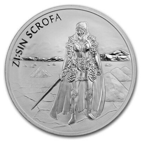 Корейская монета ZI:SIN Scrofa Скрофа. Стражи. Южная Корея. 2019 год