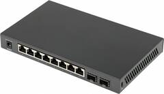 TP-Link SG2210P, 8-портовый гигабитный настольный PoE Smart коммутатор, 8 гигабитных портов RJ45 + 2 SFP-слота, 802.3af/at, до 61 Вт PoE