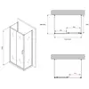 Abber AG30160B-S60B-S60B Душевой уголок, 160x60x195