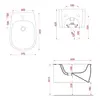 ATB001 17 00 *1 Artceram ATELIER Биде подвесное 52х37см, с 1 отв под смеситель, цвет: черный матовый