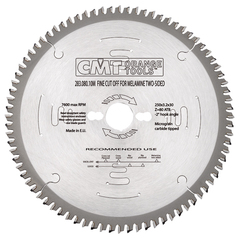 Пильный диск СМТ для МДФ и ДСП 250x30x3,2/2,2 40° Hi ATB Z=80 283.080.10M