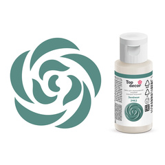 Краситель гелевый "Top Decor" жирорастворимый зеленый 25  мл