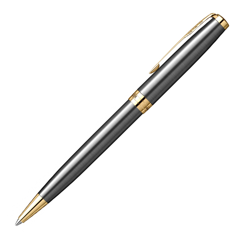 Шариковая ручка Parker Sonnet Grey Core GT Mblack в подарочной коробке