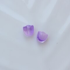 Подвеска Цветок тюльпан, акрил, сиреневый 9*9 мм, Ф024