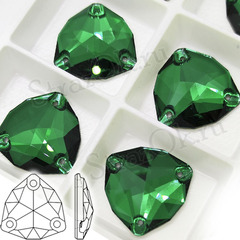 Стразы пришивные Триллиант Эмеральд, Emerald, Trilliant купить оптом