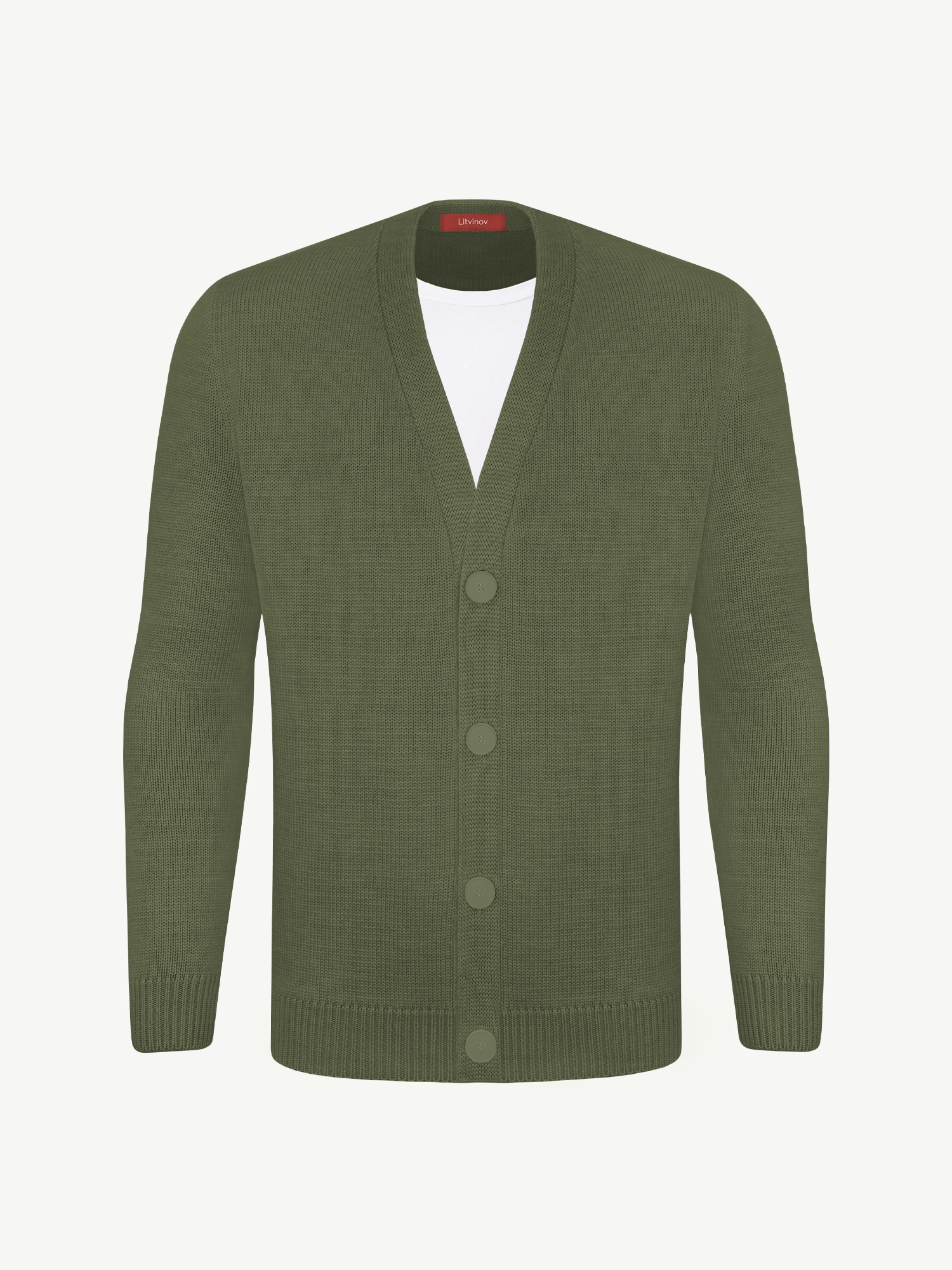 Кардиган с пуговицами из экохлопка