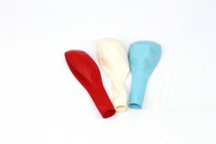 
          Шар воздушный Alingar, №12, "Триколор", цвета ассорти ( белый, голубой, красный), 100шт/уп, пакет с европодвесом