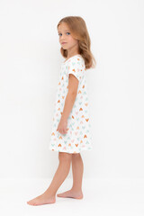 сорочка  для девочки  К 1156/конфетти из сердечек на сахаре