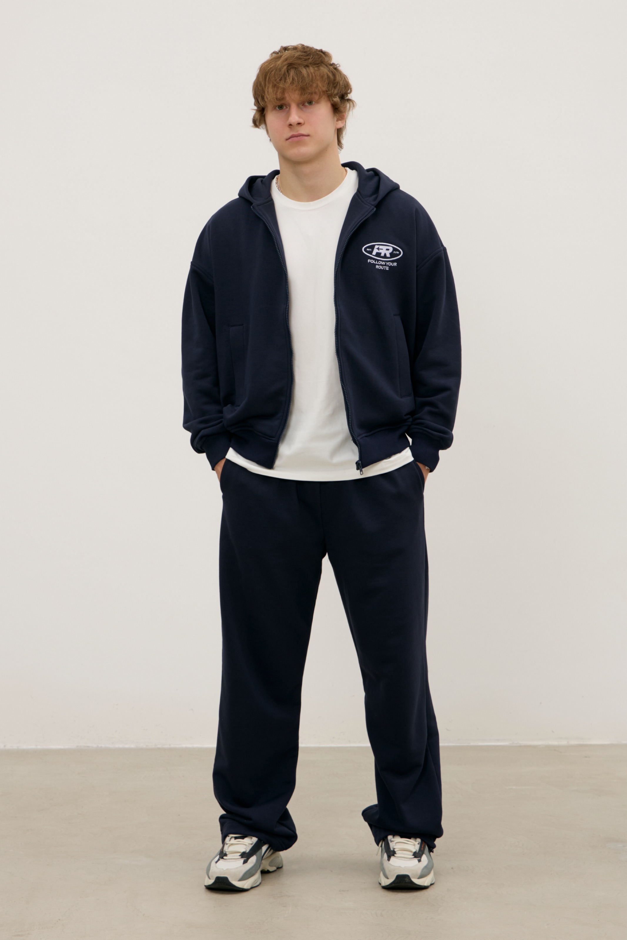 Худи ZIP MAN OVER, синее