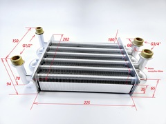 Теплообменник битермический для FERROLI Domina F24Pro (арт. 398063870)