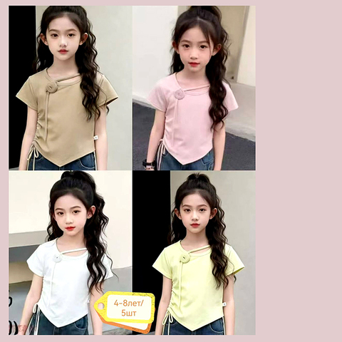 Футболка хлопок д (4-8) 260226-XL9082