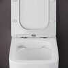 Ceramica Nova Cubic CN1809 Напольный пристенный унитаз-соло с ультра тонким сидением с функцией плавного закрытия, цвет: белый