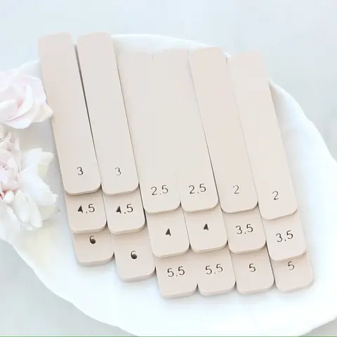 Ограничитель толщины для раскатки полимерной глины, набор, цвет холодный беж, ФТ030