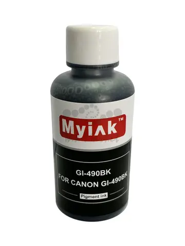Чернила MyInk GI-490BK для Canon PIXMA G1400, G2400, G3400 (100 мл, black, Pigment)