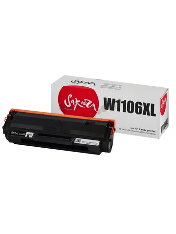 Картридж Sakura W1106XL для HP LJ 107a, 107r, 107w, 135a, 135r, 135w, 137fnw, черный, 5000 к.