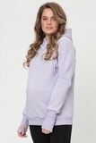 Утепленное худи для беременных и кормящих 15981 сиреневый