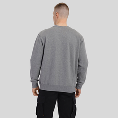 Свитшот Alpha Industries Essential Crewneck Medium Charcoal Heather (Серая)