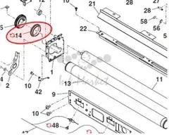Sharp NBRGP0093QSB1 AH <038> подшипник тефлонового вала AR6020-6031, MXM266, 316, 356