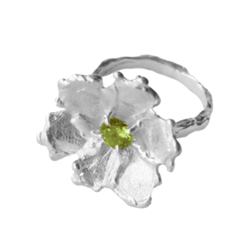 Кольцо BIG OLIVE FLOWER