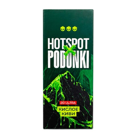 Жидкость HOTSPOT x PODONKI Resonance Salt 2.0% ULTRA 30 ml - Кислое Киви